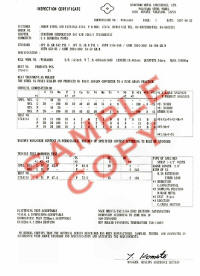 Mill Test Certificate