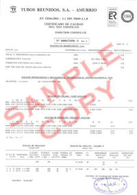 Mill Test Certificate